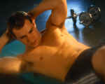 Abdominal Exercises Man doing abdominal exercises